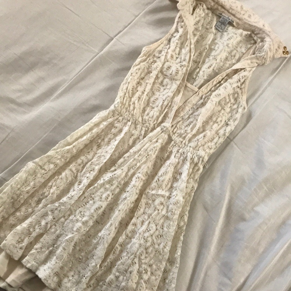 Cream Lace Dress